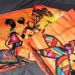 4-piece indigenous pillow cover set